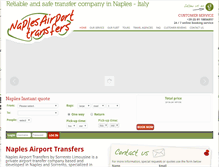 Tablet Screenshot of naplesairporttransfers-italy.com